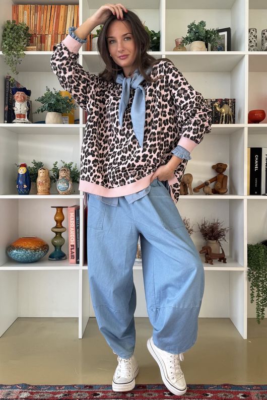 Untamed Classic High Low Sweatshirt Rose